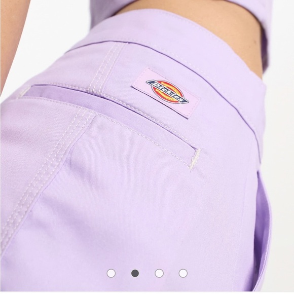 Dickies Whitford Pastel LavenderSlim Skirt with Slit Knee Size 27 - Picture 3 of 6